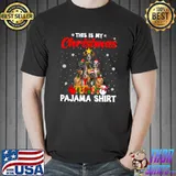 Nice this Is My Christmas Pajama Dane Dog Xmas Tree T-s Unisex