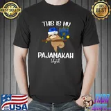 Nice this Is My Hanukkah Pajamakah Sloth Menorah Chanukah Kids T-Shirt Unisex
