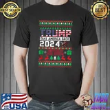 Nice trump American Flag Freedom Political Conservative Christmas T-s Unisex