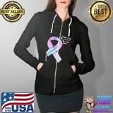 Nice wings Bird Cancer Awareness Shirt Full Zip Hooded