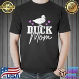 Nice womens Duck Mom Funny Cute Pet Duck Lover Premium T-Shirt Unisex