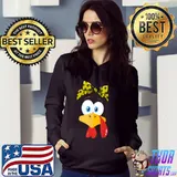 Nice Womens Turkey Face Leopard Headband Thanksgiving T Shirt