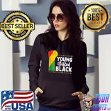 Nice young Gifted Black Pride History Fist T-shirt