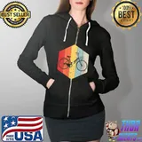 Official bicycle Vintage Cool Bicycle Biker Lover 80s 90s Style T-Shirt Full Zip Hooded