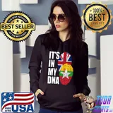 Official burmese And British Mix DNA Flag Heritage T-Shirt