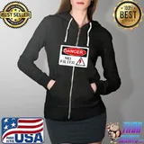 Official danger No Filter Sign Big Mouth Pun Quote Shirt Full Zip Hooded