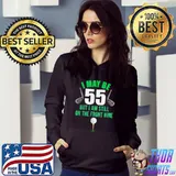 Official funny 55th Golf Birthday Shirt 55 Year Old Birthday Golfing T-Shirt
