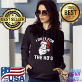 Official Funny Retro Santa Christmas I Do It For The Ho's T-shirt