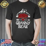 Official granny Bear Shirt, Red Buffalo Plaid Granny Bear Pajama T-Shirt Unisex