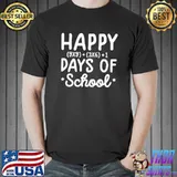 Official happy Math Days Of School T-Shirt Unisex