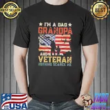 Official i’m A Dad Grandpa And A Veteran Shirt