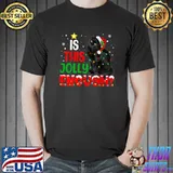 Official is This Jolly Enough Noel Black Cat Merry Christmas T-s Unisex