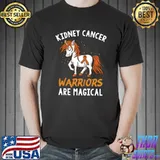 Official kidney Cancer Warriors Are Magical Long Sleeve T-Shirt Unisex