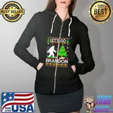 Official Lets go brandon bigfoot christmas ugly Full Zip Hooded