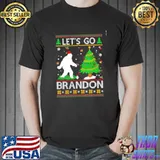 Official Lets go brandon bigfoot christmas ugly Unisex