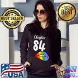 Official LGBT sexy lips rainbow chapter 84 Birthday celebration T Shirt