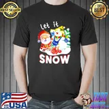 Official Merry Christmas Let It Snow T Shirt