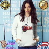 Official nintendo Legend of Zelda Ringer Shirt Hoodie