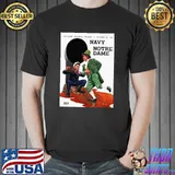 Official Notre Dame V Navy 1954 Vintage Program Shirt Unisex