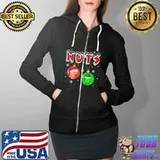 Official Nuts Christmas Joe Biden Matching Couple Chestnuts T-Shirt Full Zip Hooded