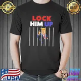 Official Pretty Anti Trump Lock Him Up Shirt