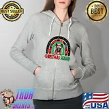 Official Rainbow Red Plaid Christmas Squad Funny German Shepherd Dog T- Full Zip Hooded