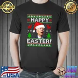 Official Santa Joe Biden Happy Easter Ugly Christmas Sweater T-shirt