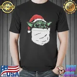 Official Santa Yoda Pocket Christmas Shirt Unisex