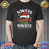 Official Santas Favorite Case Manager Christmas Santa Hat Premium T-Shirt