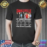 Official Smallville 19th Anniversary 2001 2020 Thank You For The Memories Signature Shirt Unisex