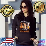 Official thanksgiving With My Gnomies Funny Autumn Gnomes Lover T-Shirt