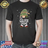 Official tHe Golfer Gnome Christmas T-Shirt Unisex