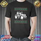 Official ugly Christmas Sweater Farmer Tractor Farming T-Shirt Unisex