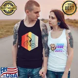 Official vintage Bicycle Retro Bicycle Silhouette Biker Lover 60s 70s T-Shirt Tank Top