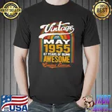 Official Vintage May 1955 Retro Sunset Limited Edition 67th Birthday T-shirt