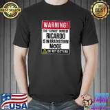 Official warning the genius mind of Ricardo The Genius T-Shirt Unisex