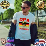 Opa The Man The Myth The Legend Eagle Germany Flag Shirt Unisex