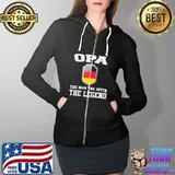 Opa The Man The Myth The Legend Germany Flag Shirt Full Zip Hooded