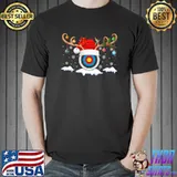 Original Archery Sports Lover Reindeer Santa Hat Archery Christmas Premium T-Shirt Unisex