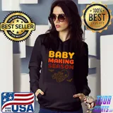 Original Baby Making Season Funny Halloween Fall Skeleton Bat T Shirt