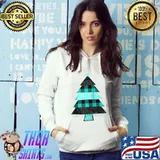 Original christmas Tree Buffalo Plaid Funny Xmas Gifts T-s Hoodie