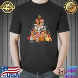 Original Dogs Christmas Tree Cute Dogs Santa Xmas Dog Owner Christmas T Shirt