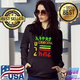 Original ethiopian Pride & Love Ethiopian Flag Style Habesha Clothing Premium T-Shirt