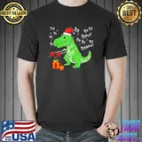 Original Fa Ra Ra Ra Ra Rawr Rawr Funny Dinosaur Christmas T Shirt