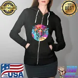 Original Falcon Colorful Shirt Full Zip Hooded