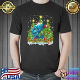 Original Fishing Lighting Xmas Tree Fishing Christmas Shirt