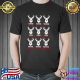 Original Funny Christmas Deer Bow Hunting Santa Men Women Hunter T Shirt