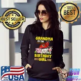 Original grandma Of The Birthday Girl Farm Animals Barnyard Party T-Shirt