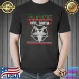 Original Hail Santa Ugly Festive Graphic T-shirt