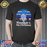 Original Hanukkah is My Christmas Costume Menorah Jewish Gnome Candle T- Unisex